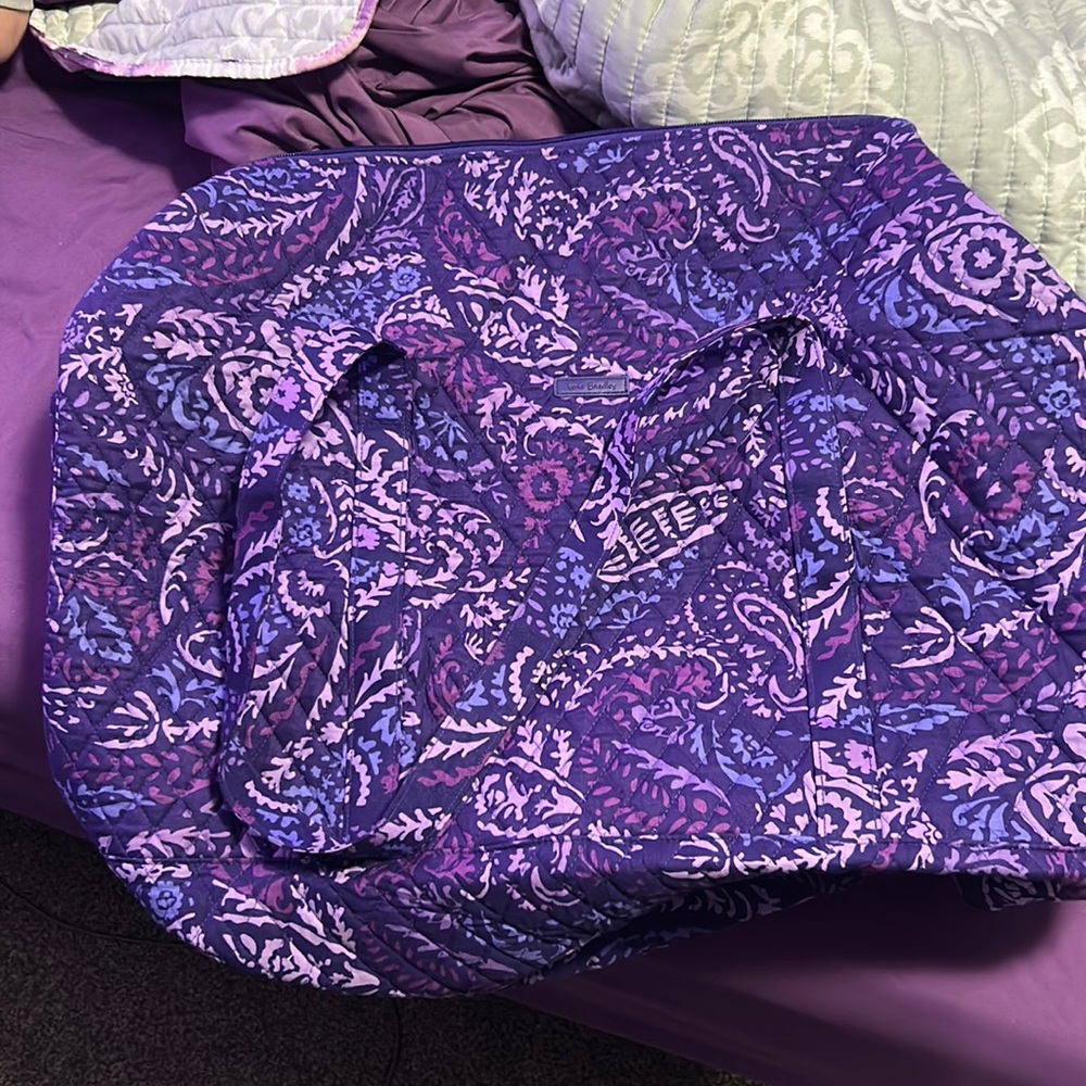 Vera Bradley Purple paisley XLarge Duffle bag